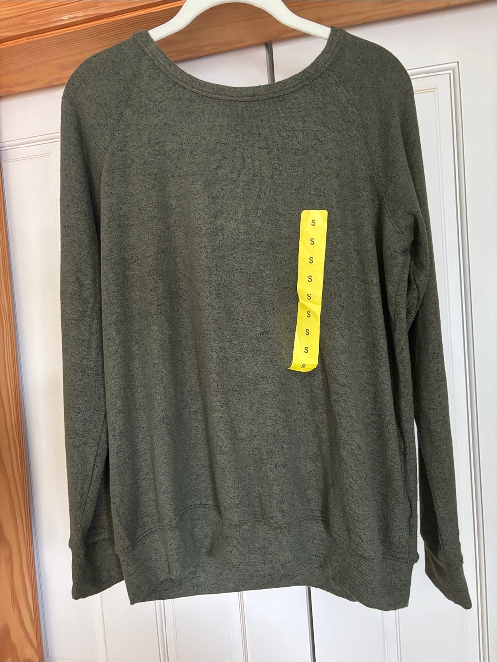 Buffalo David Bitton Olive Green Crew Neck Sweater